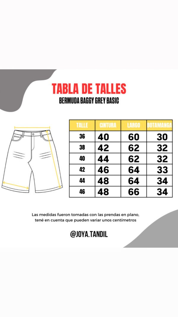 Bermuda Baggy Grey - Basic