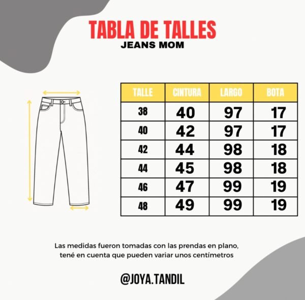 Jeans Mom 5 COLORES
