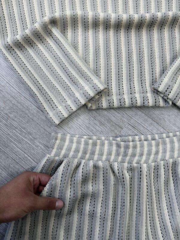 Conjunto Crochet Rayado