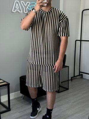 Conjunto Crochet Rayado