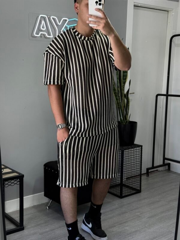 Conjunto Crochet Rayado