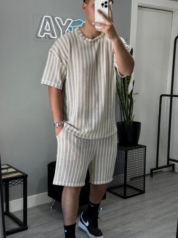 Conjunto Crochet Rayado