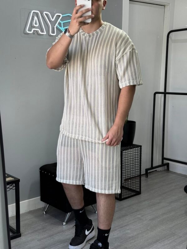 Conjunto Crochet Rayado